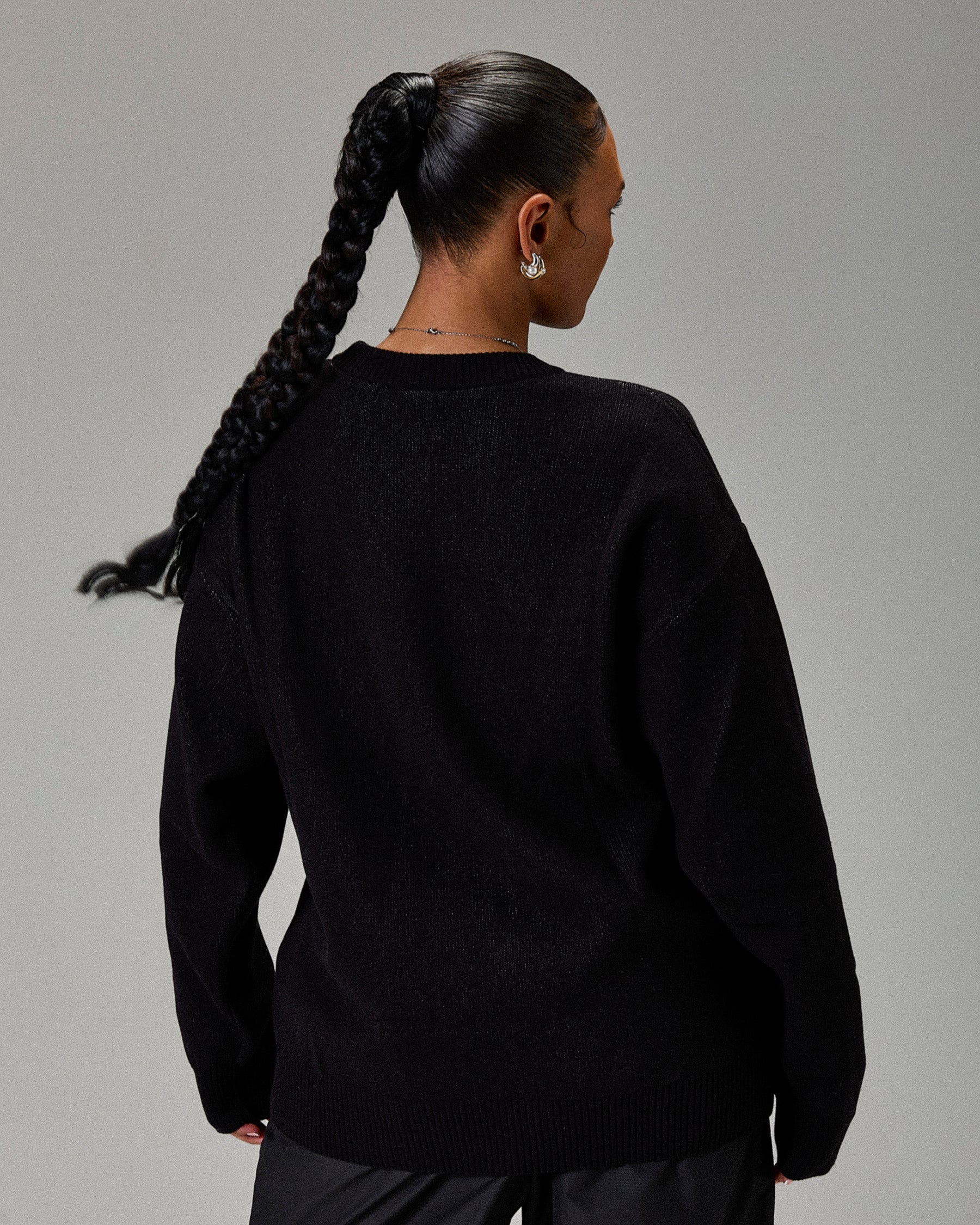 Maglione in maglia The Winner's Circle Wreckage - Nero/bianco