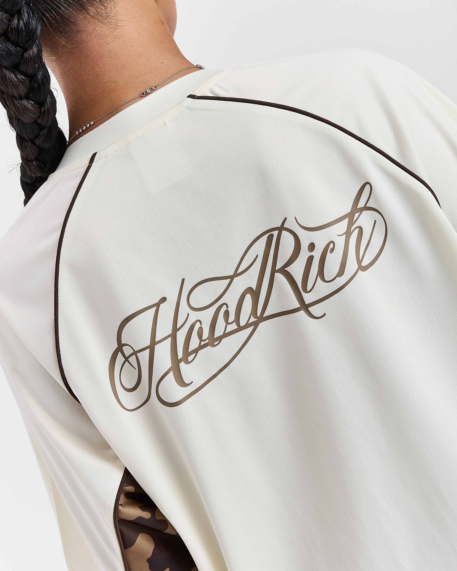 Maglia oversize Field - Bianca/Mimetica