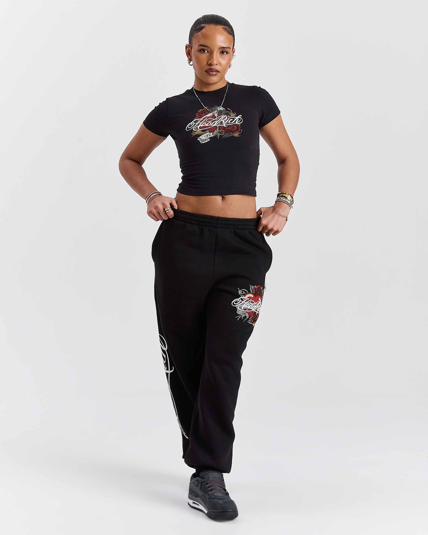 Pantaloni da jogging oversize Vox - Nero/Rosso