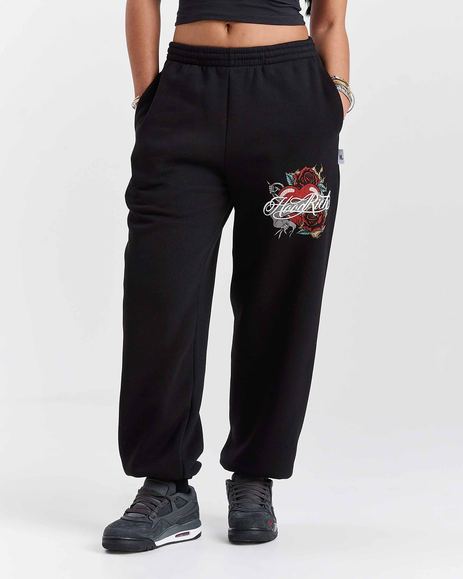 Pantaloni da jogging oversize Vox - Nero/Rosso