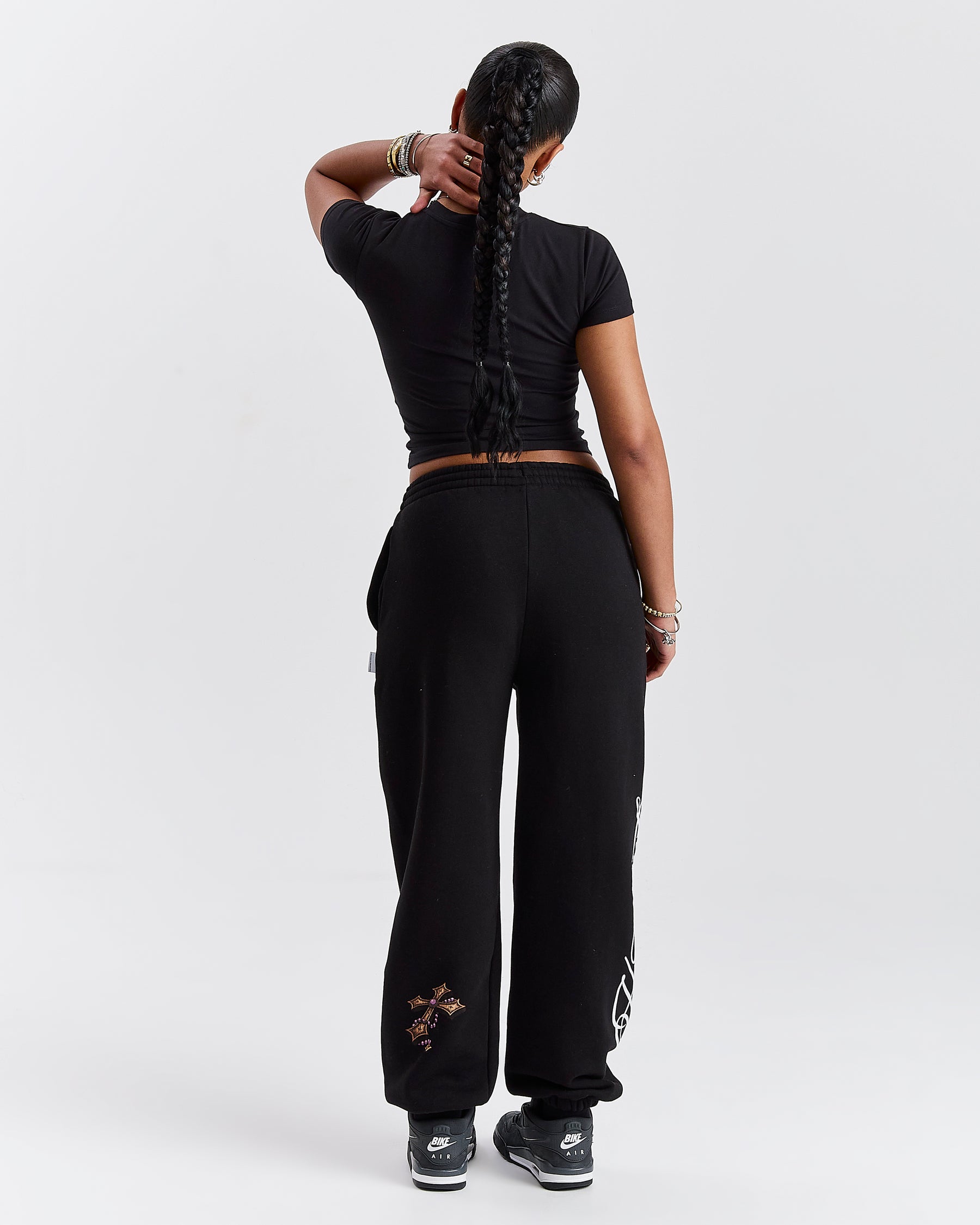 Vox Oversized Joggers - Black/Red