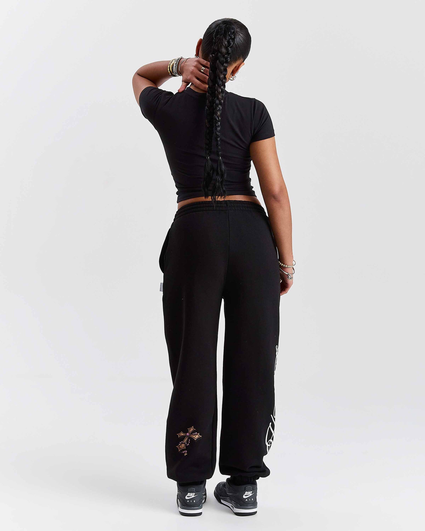 Pantaloni da jogging oversize Vox - Nero/Rosso