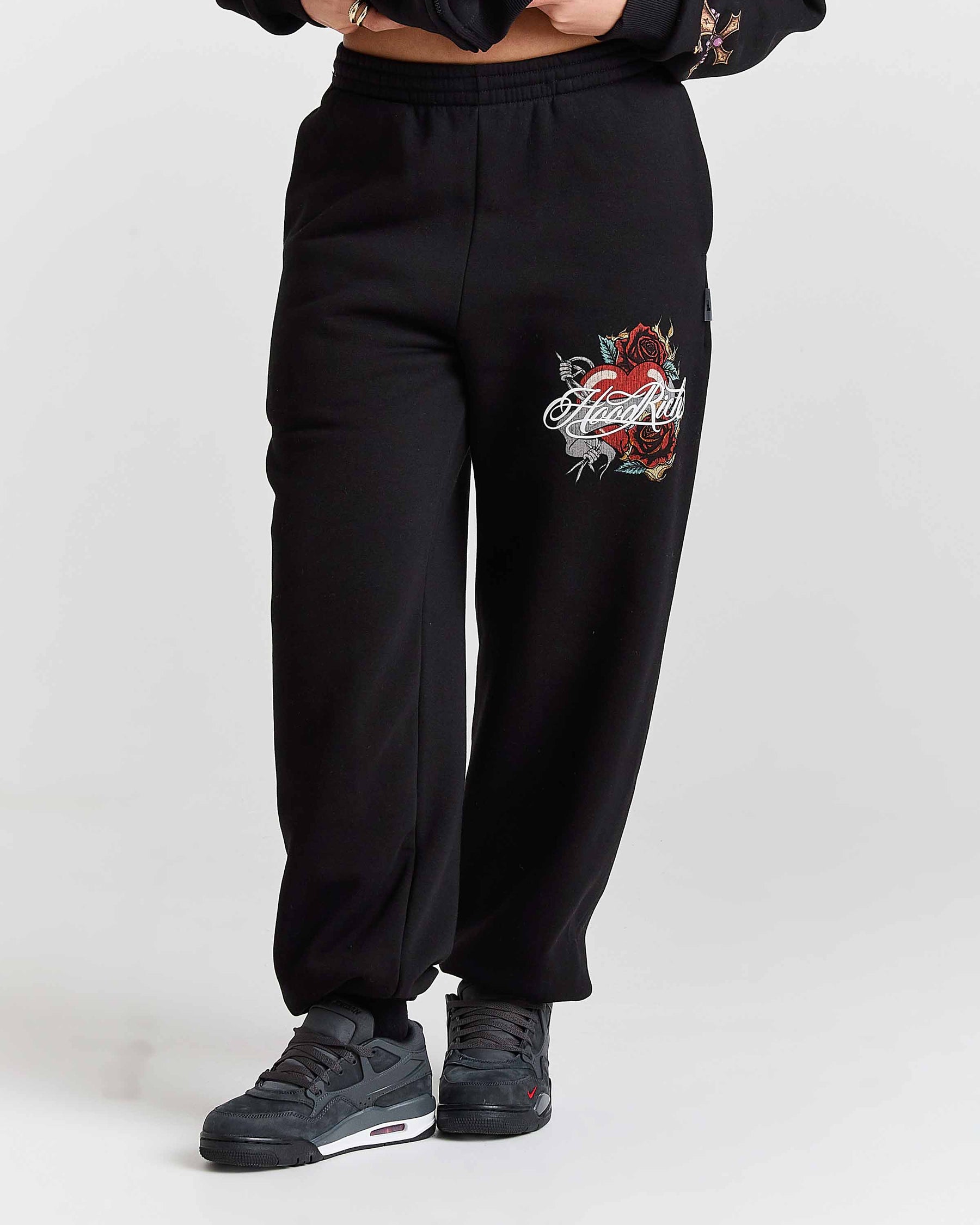 Pantaloni da jogging oversize Vox - Nero/Rosso