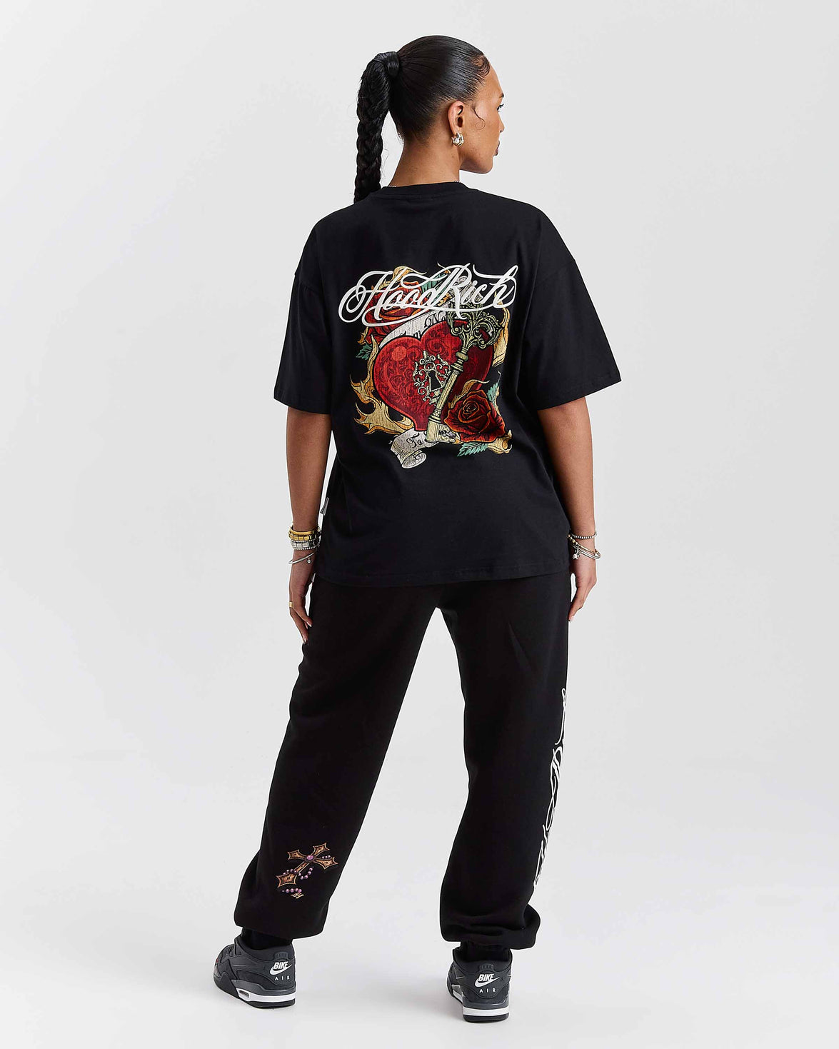 Pantaloni da jogging oversize Vox - Nero/Rosso