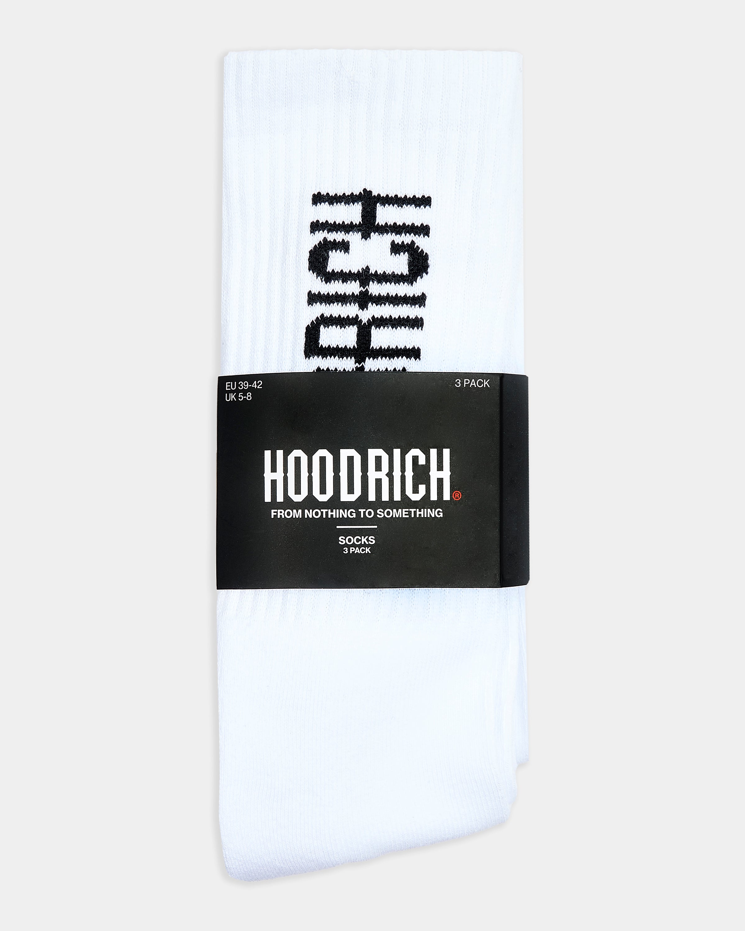 Core 3 Pack Crew Socks - White/Black