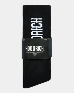 OG Core 3 Pack Crew Socks - Black/White