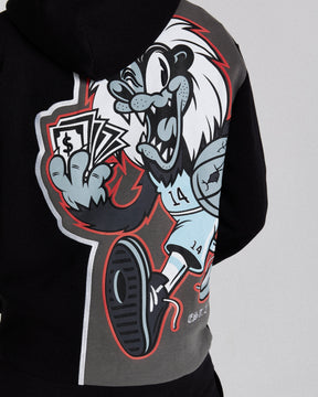 Menace Hoodie - Black/White/Red