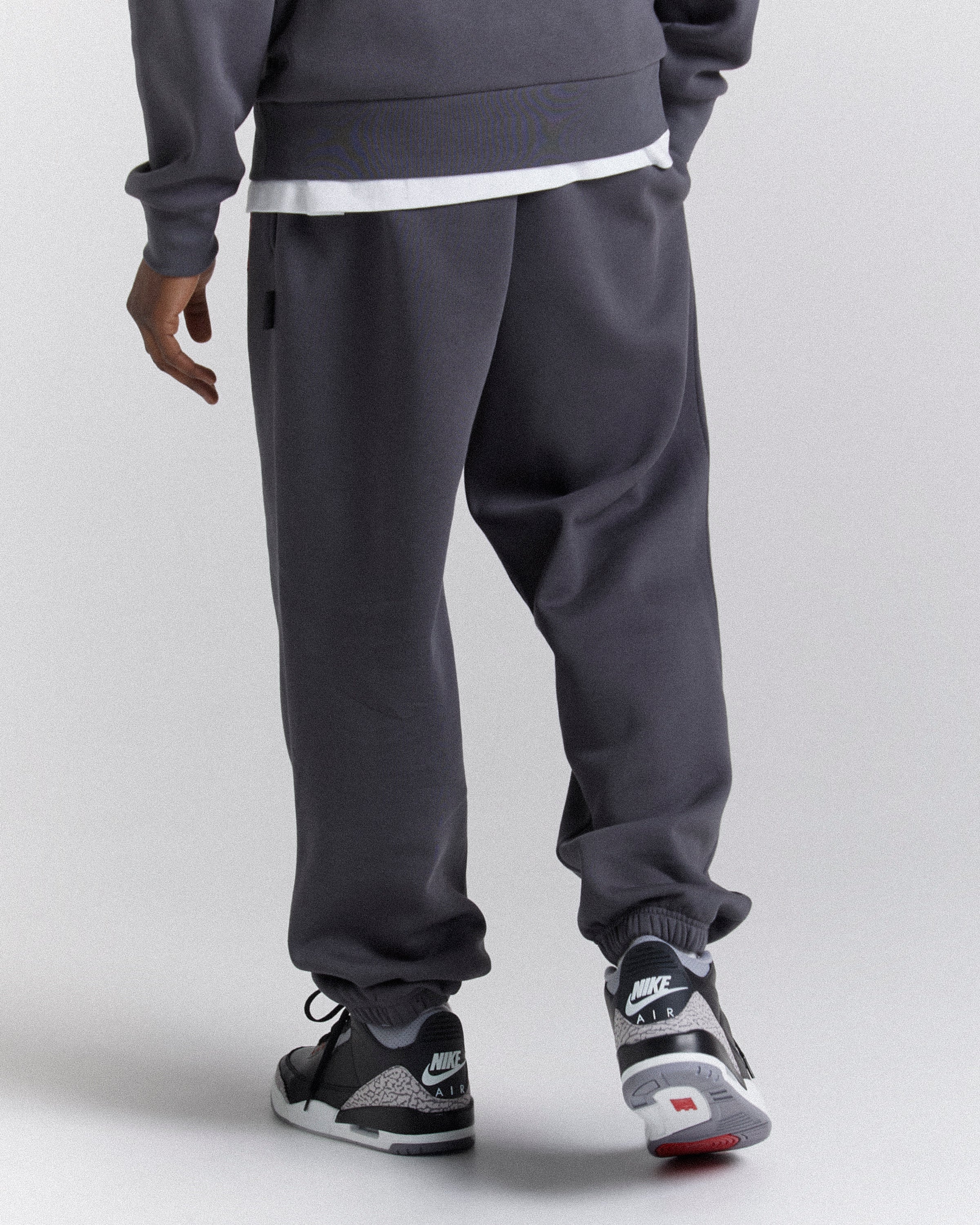 Jogger oversize Crown - Grigio/Nero/Rosso