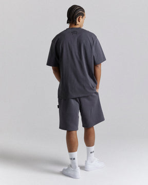 Crown Oversized T-Shirt - Grey/White/Black