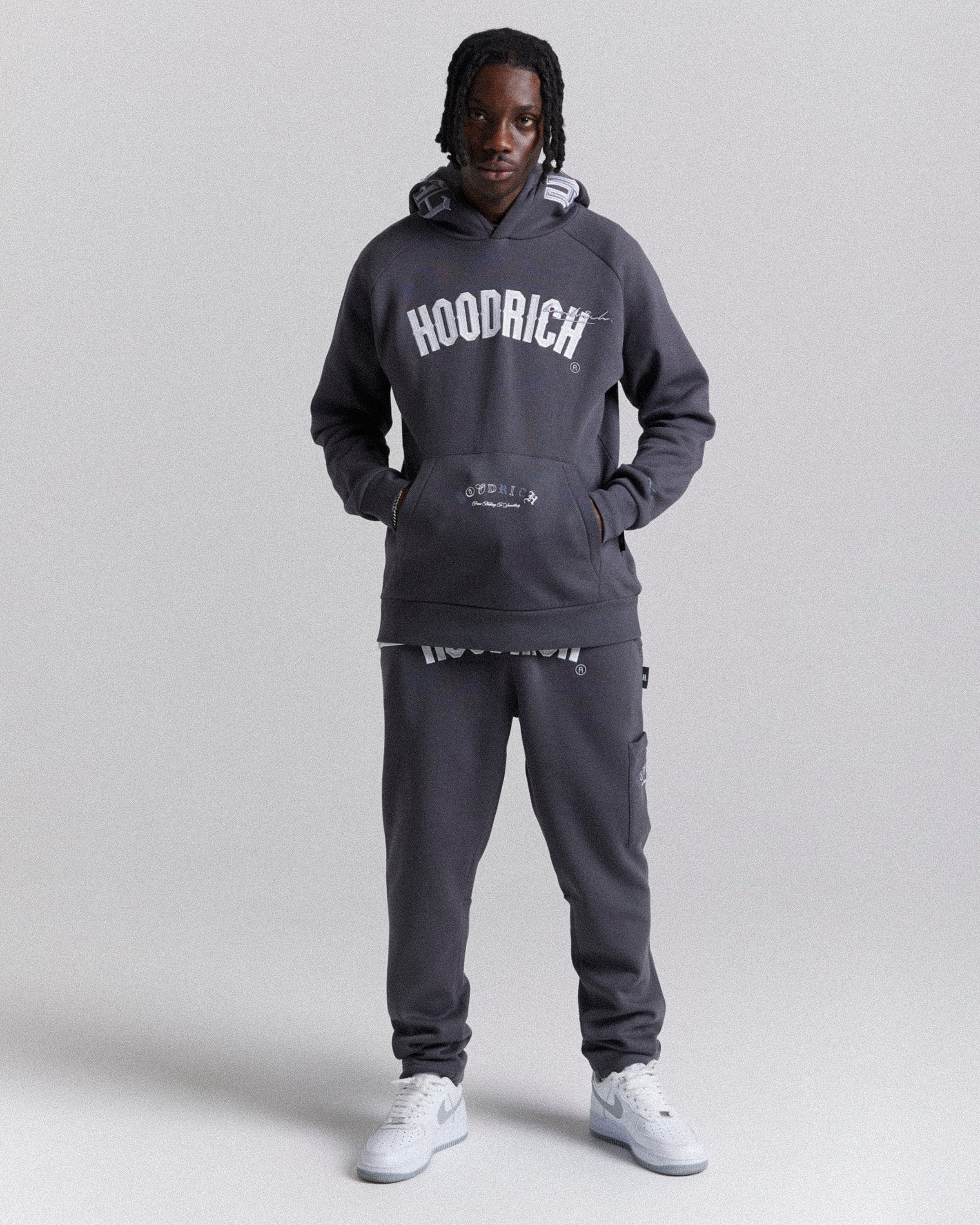 Felpa con cappuccio Heat - Grigio/Bianco