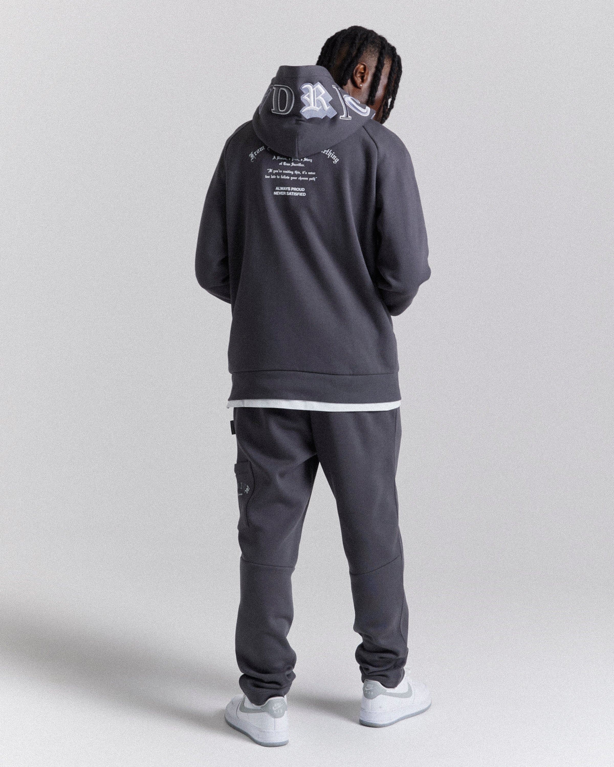 Felpa con cappuccio Heat - Grigio/Bianco