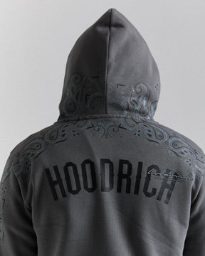 Motif Hoodie - Dark Grey/Black