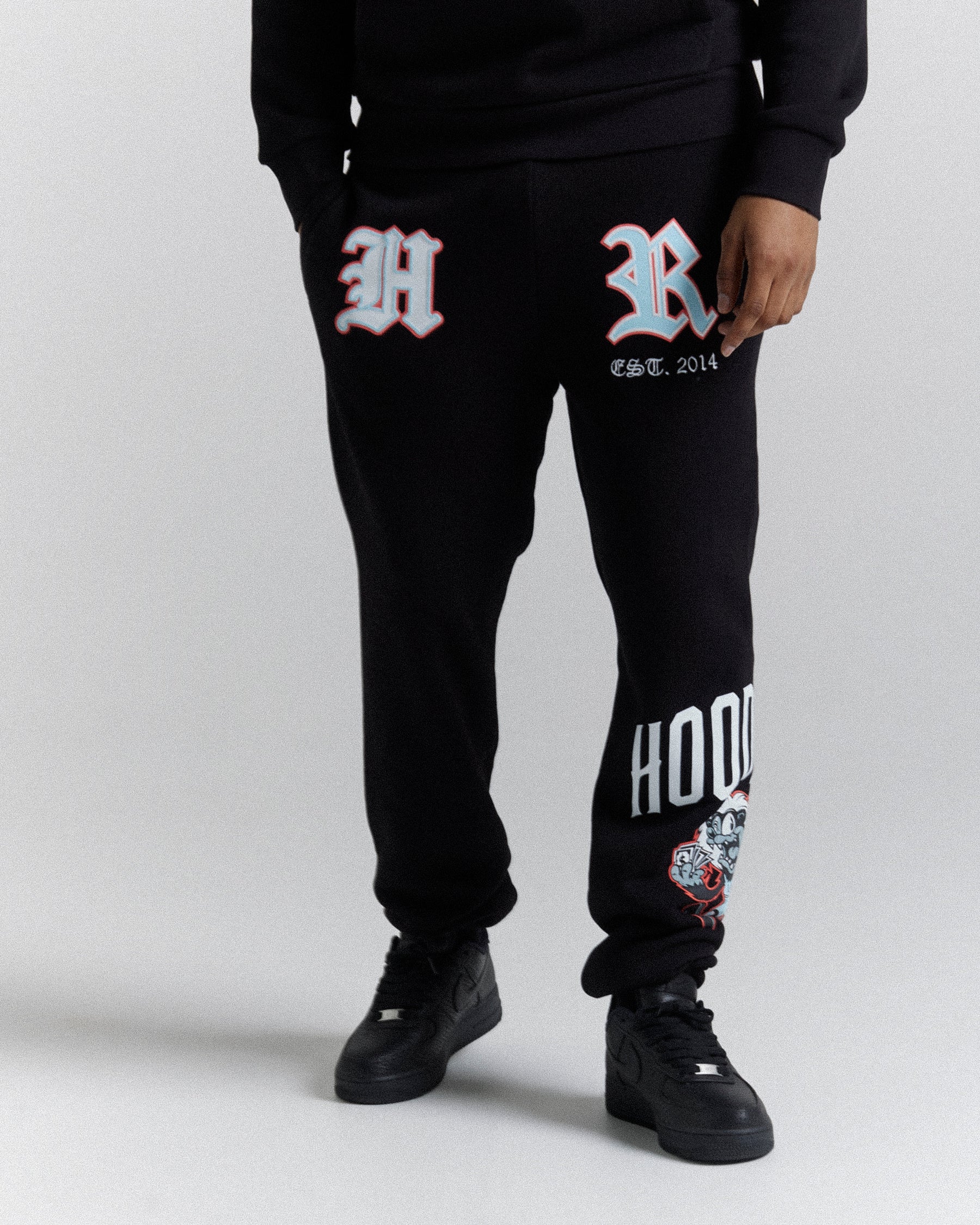 Menace Jogger - Black/White/Red