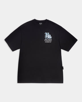 Tornado Oversized T-Shirt - Black/White/Blue