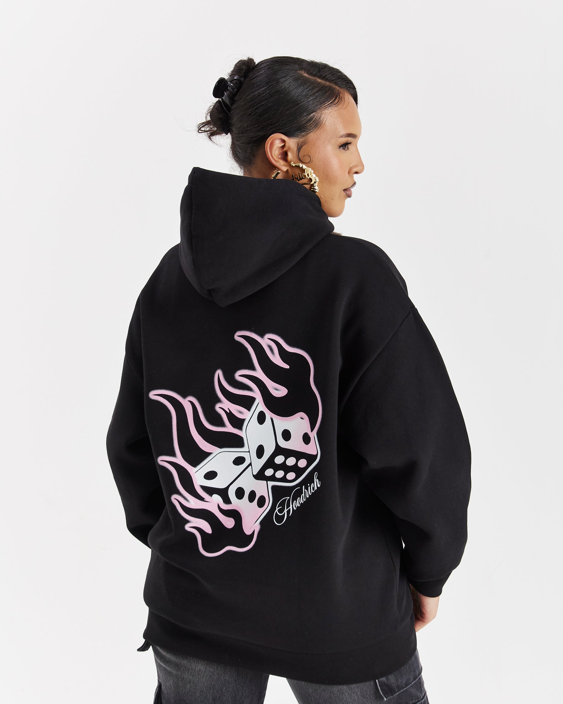 Dice Boyfriend Hoodie - Black