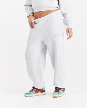 Lead Wide Leg Jogger - Light Grey/Blue