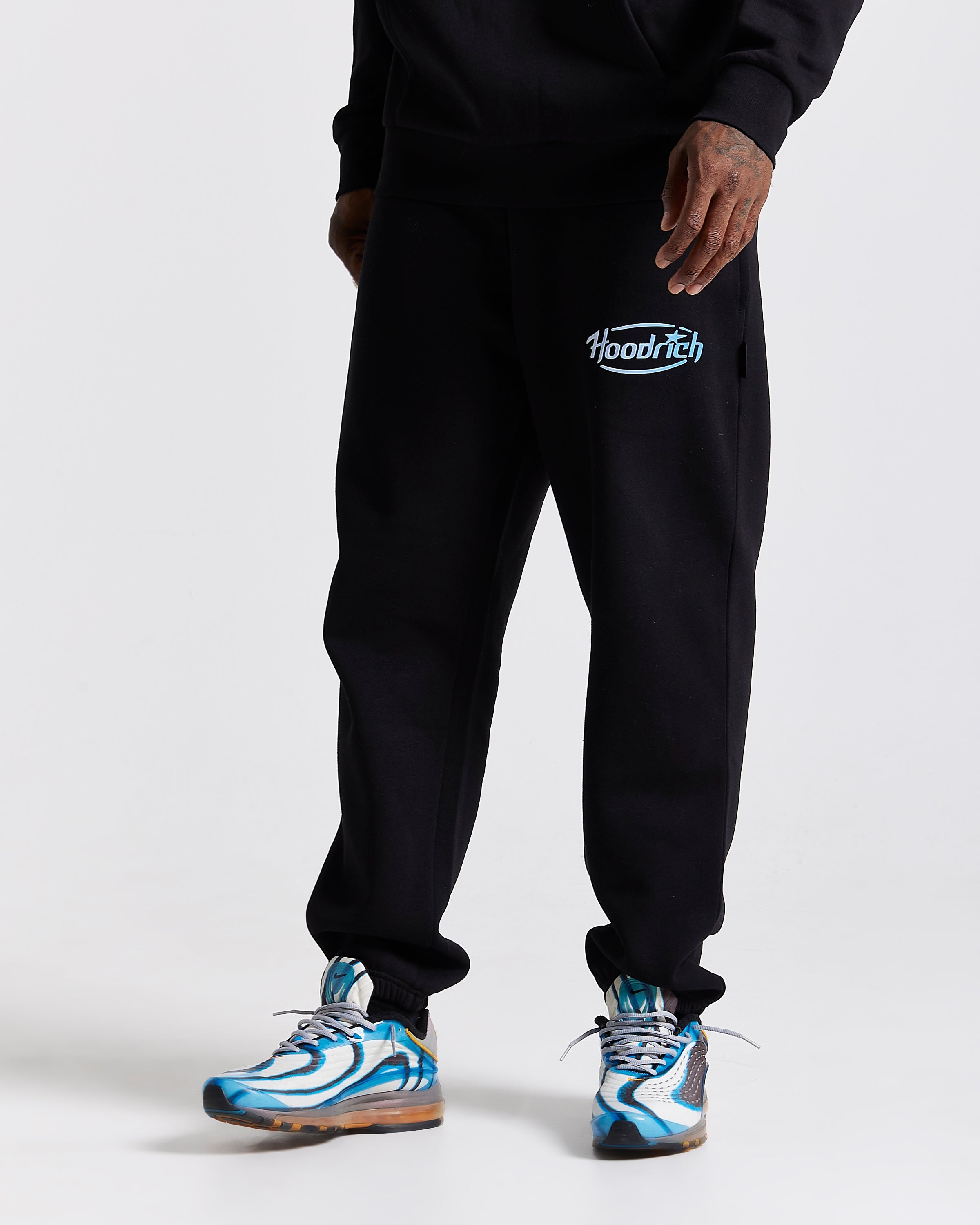 Pantaloni da jogging oversize Curve - Nero/Blu