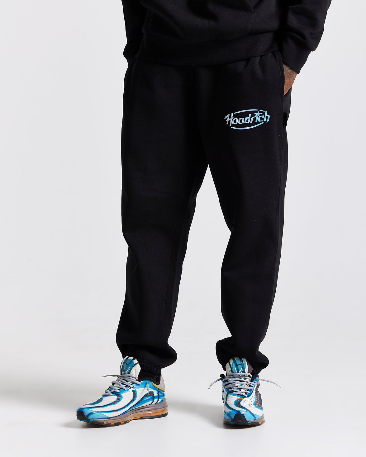 Pantaloni da jogging oversize Curve - Nero/Blu