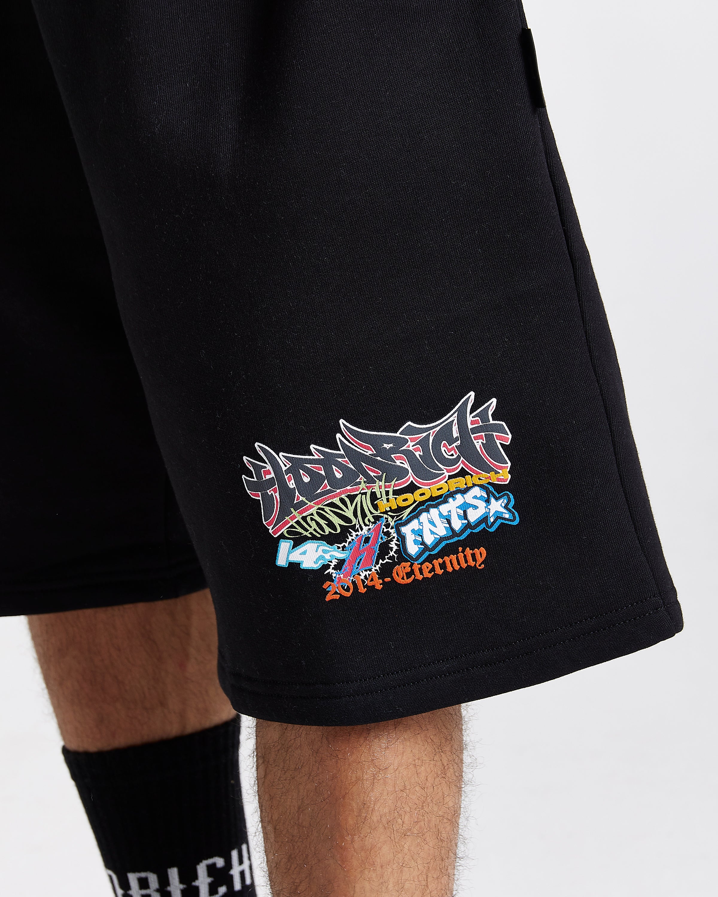 Pantaloncini oversize Graff Rave - Nero/Grigio/Rosa