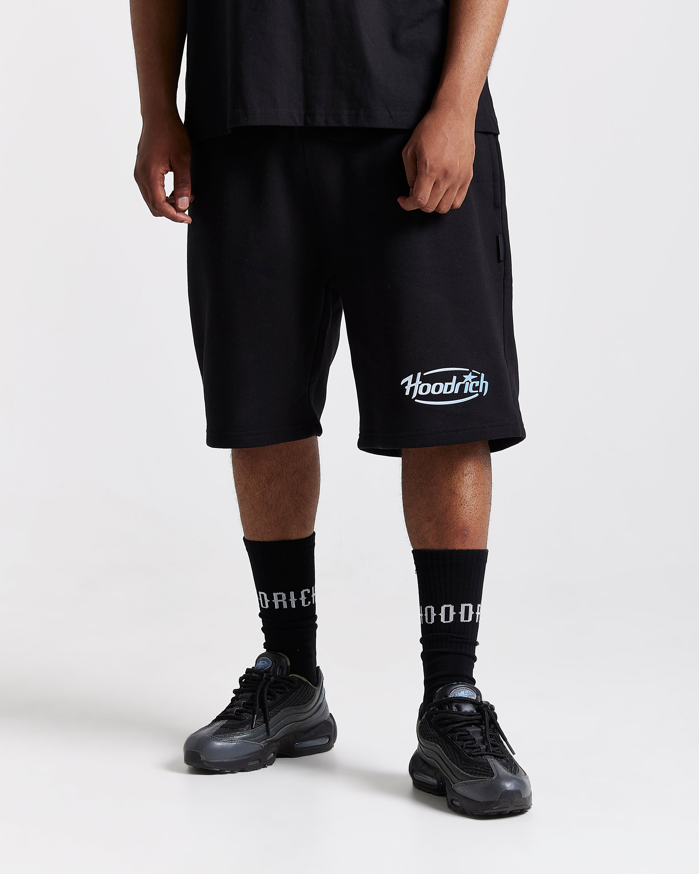 Pantaloncini oversize Curve - Nero/Blu