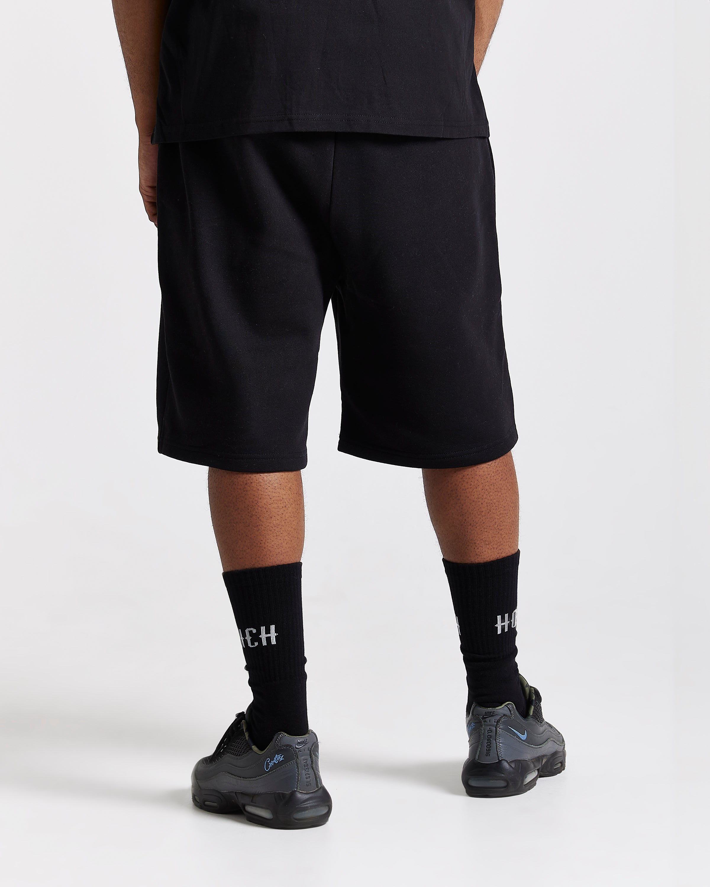 Pantaloncini oversize Curve - Nero/Blu