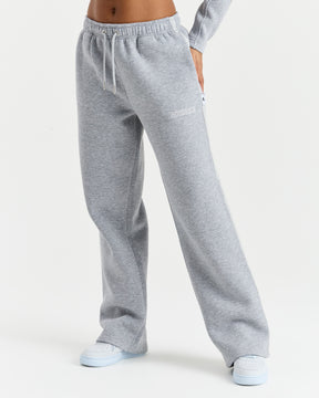 Prep Open Hem Joggers - Grey/Pink