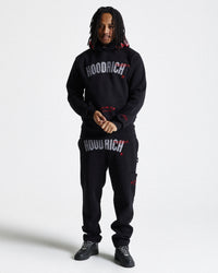 Pantaloni da jogging Stature - Nero/Grigio/Rosso