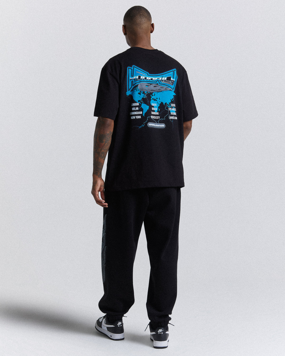 Maglietta oversize mondiale - Nero/Bianco/Blu