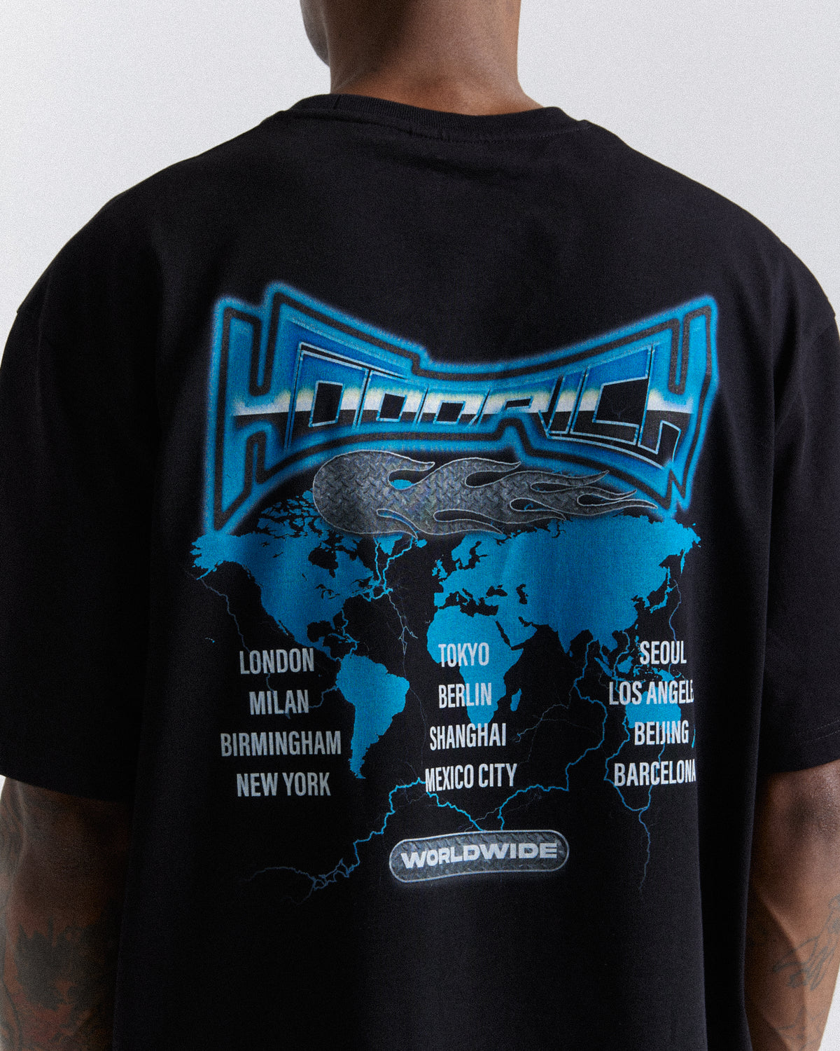 Maglietta oversize mondiale - Nero/Bianco/Blu