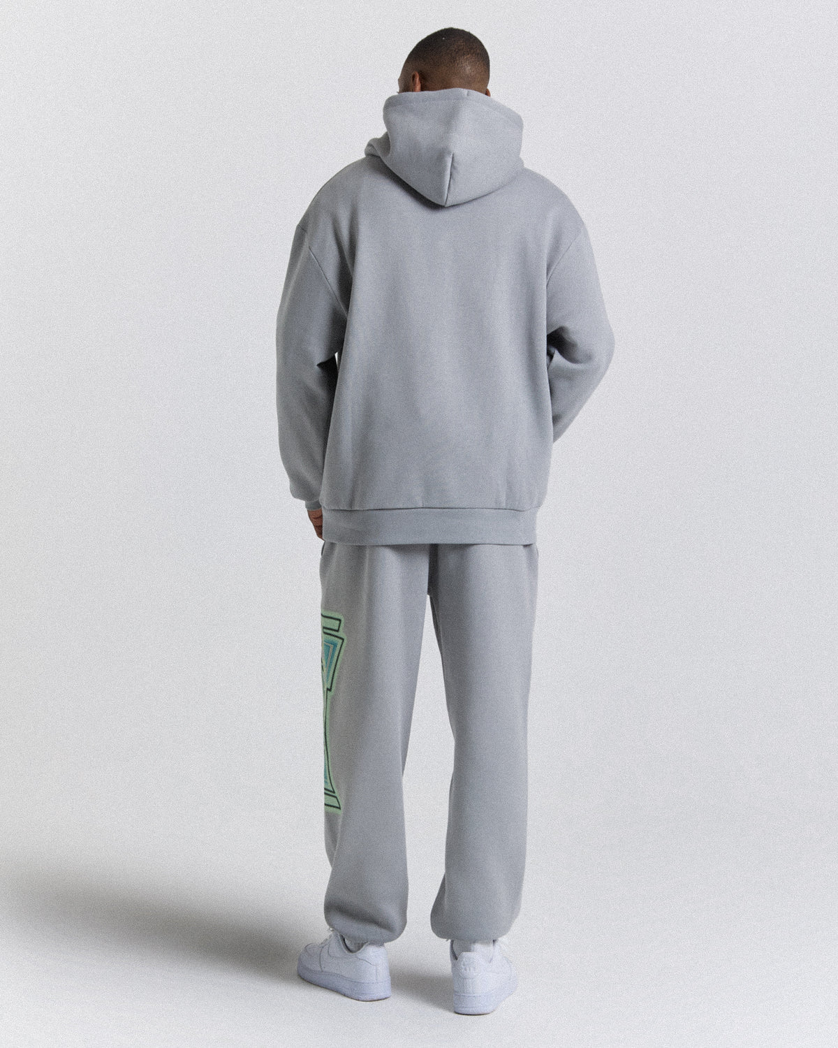 Pantaloni da jogging oversize Worldwide - Grigio/Bianco/Verde