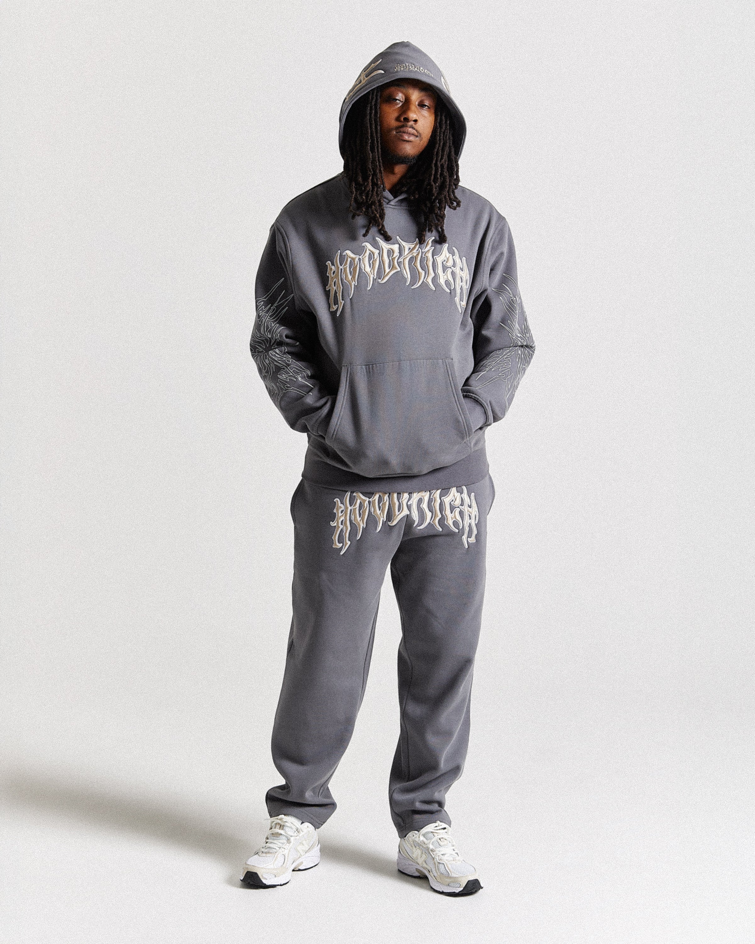 Pantaloni da jogging oversize Spectral - Grigio/Crema