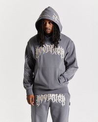 Felpa con cappuccio oversize Spectral - Grigio/Crema
