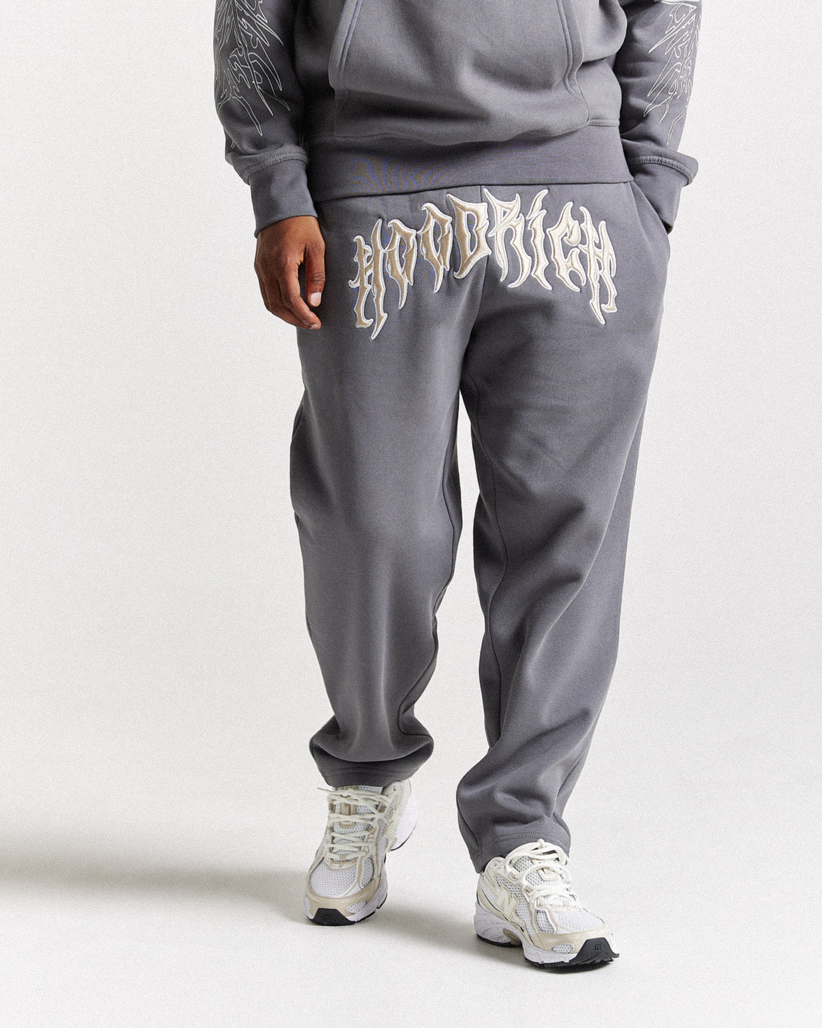 Spectral Oversized Joggers - Grey/Cream