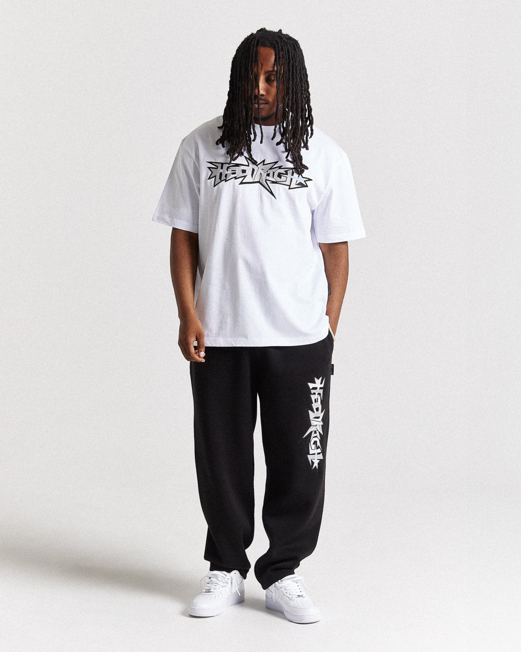 Triluxe Oversized T-Shirt - White/Black