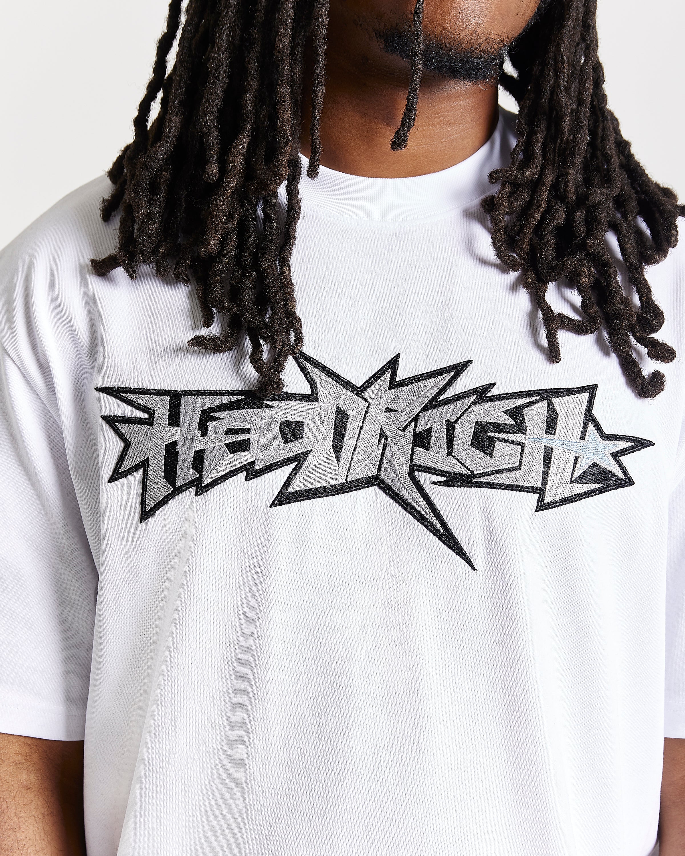 T-shirt oversize Triluxe - Bianco/Nero