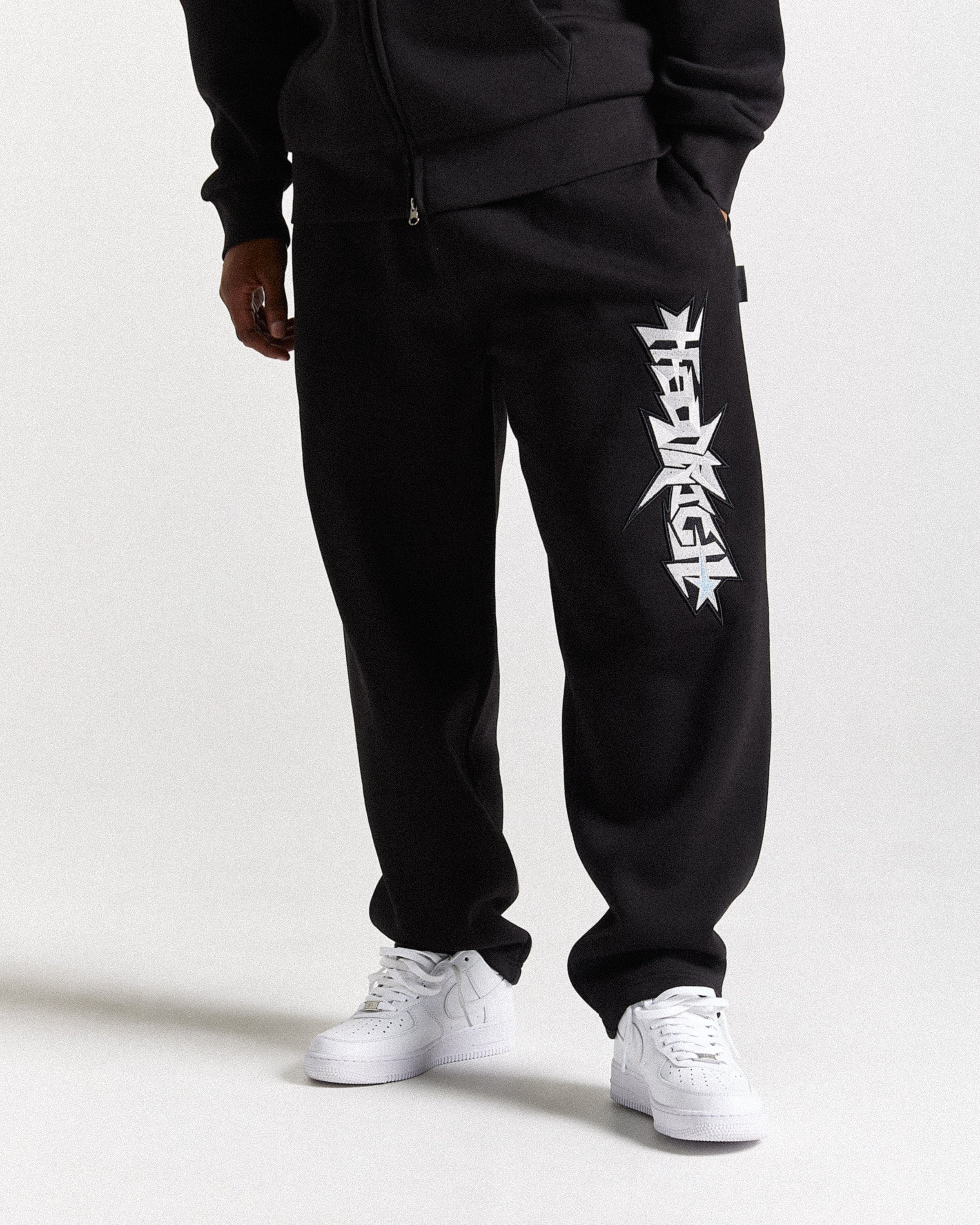 Jogger oversize Triluxe - Nero/Bianco