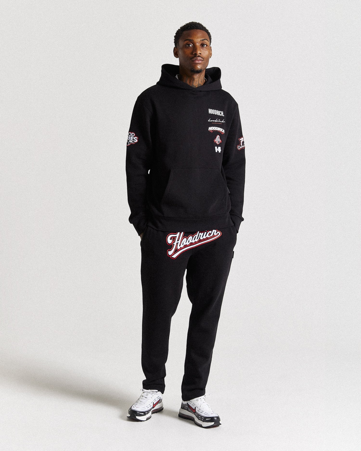Pantaloni da jogging Stadium - Nero/Bianco/Rosso