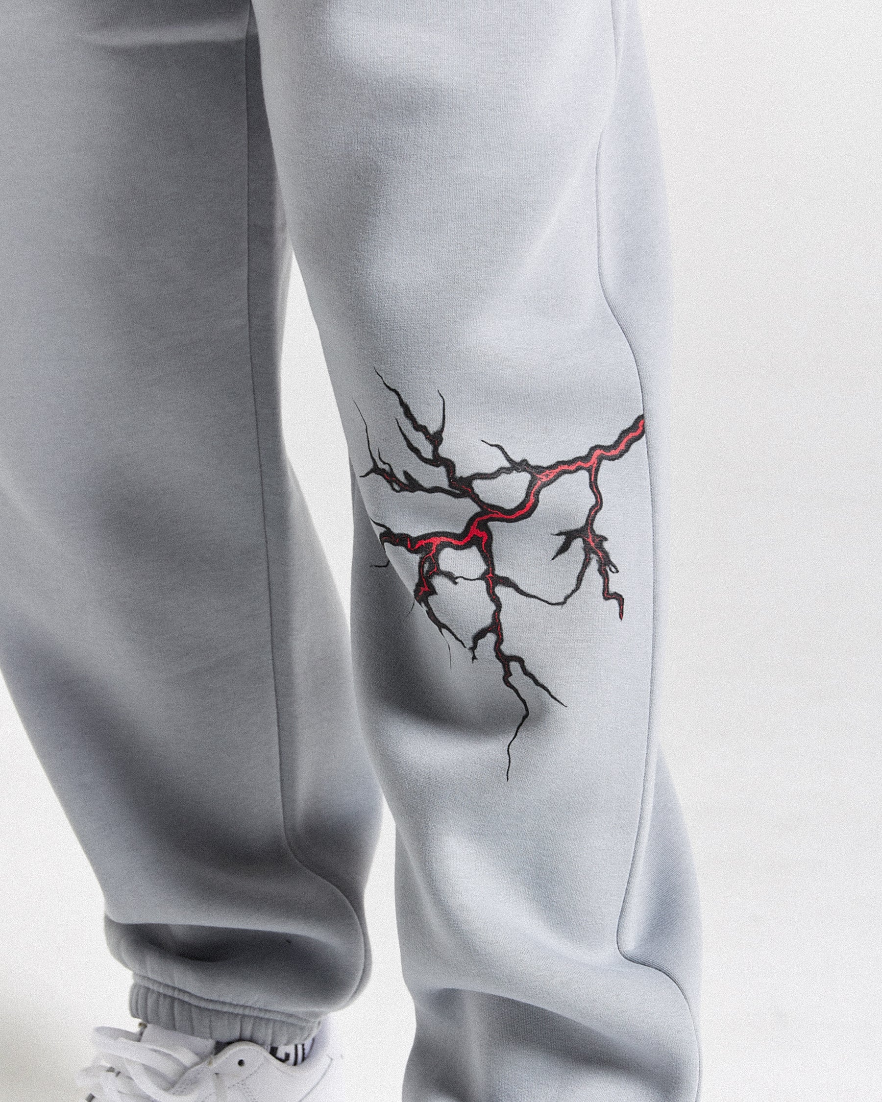 Dark Oversized Jogger - Grey/Black/Red