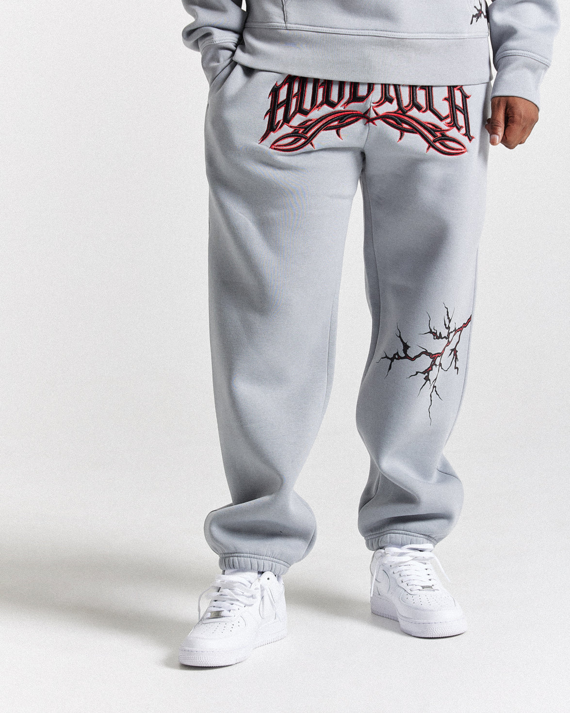 Jogger oversize scuri - Grigio/Nero/Rosso