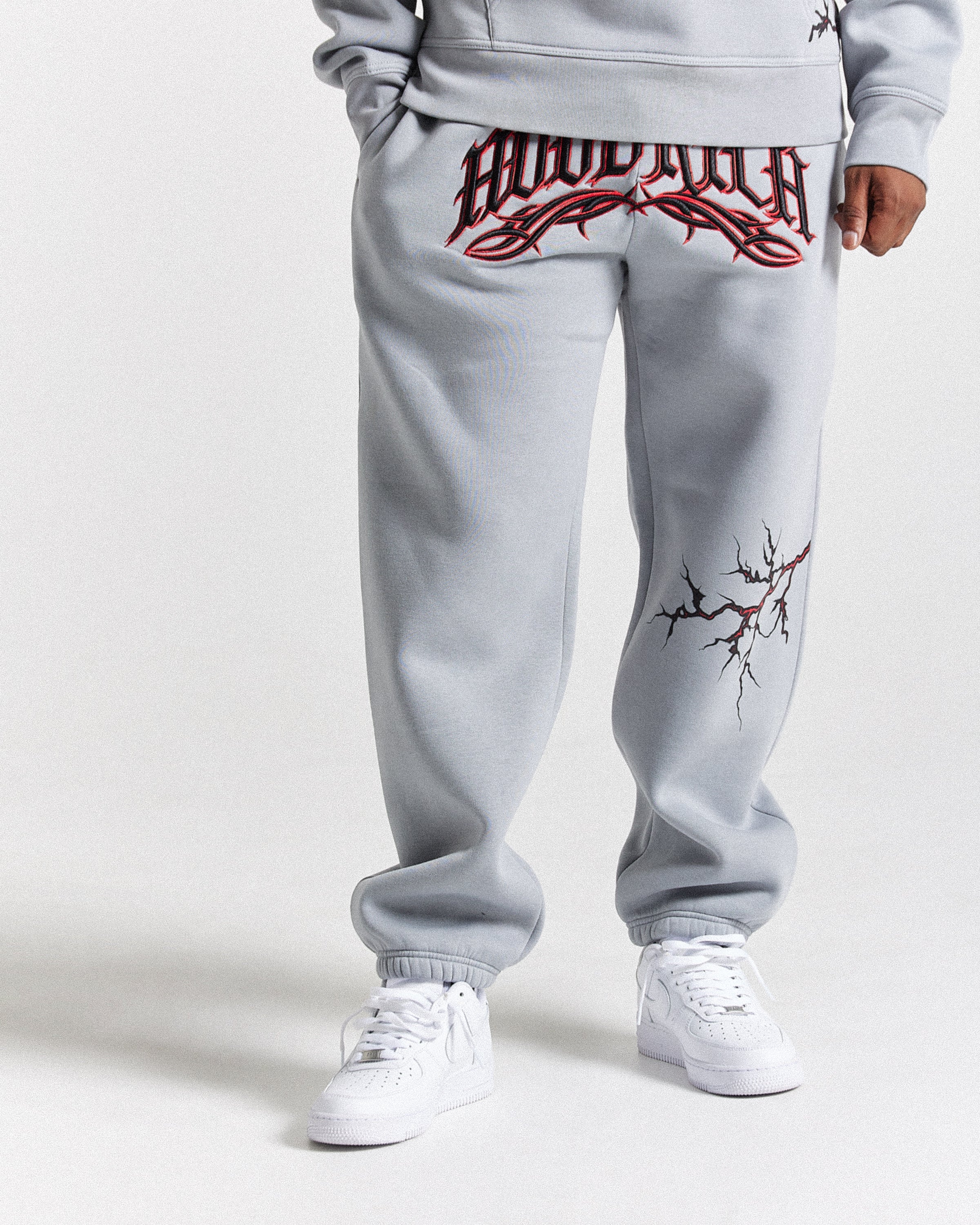 Jogger oversize scuri - Grigio/Nero/Rosso