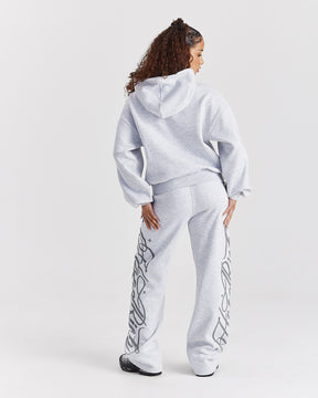 Solace Wide Leg Joggers - Light Grey