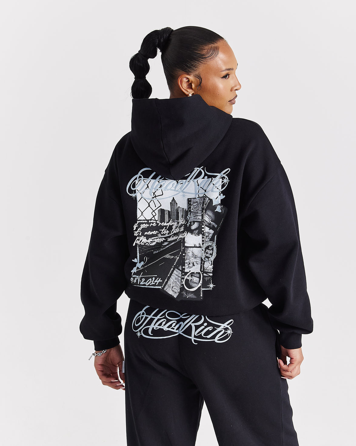 Vision Mid Length Hoodie - Black