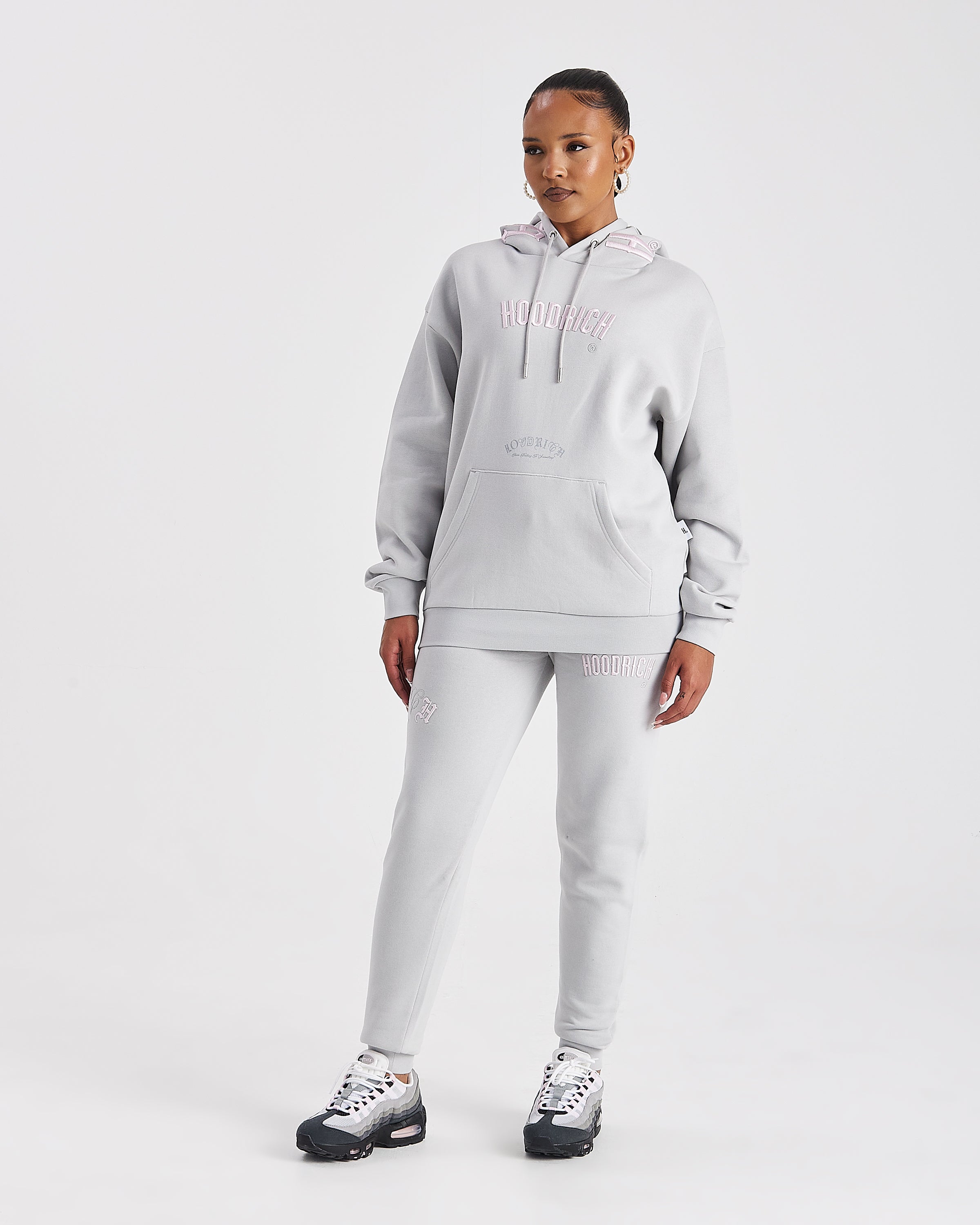 Calor Slim Joggers - Grigio chiaro/Rosa