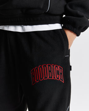 Split Oversized Jogger - Black/White/Red