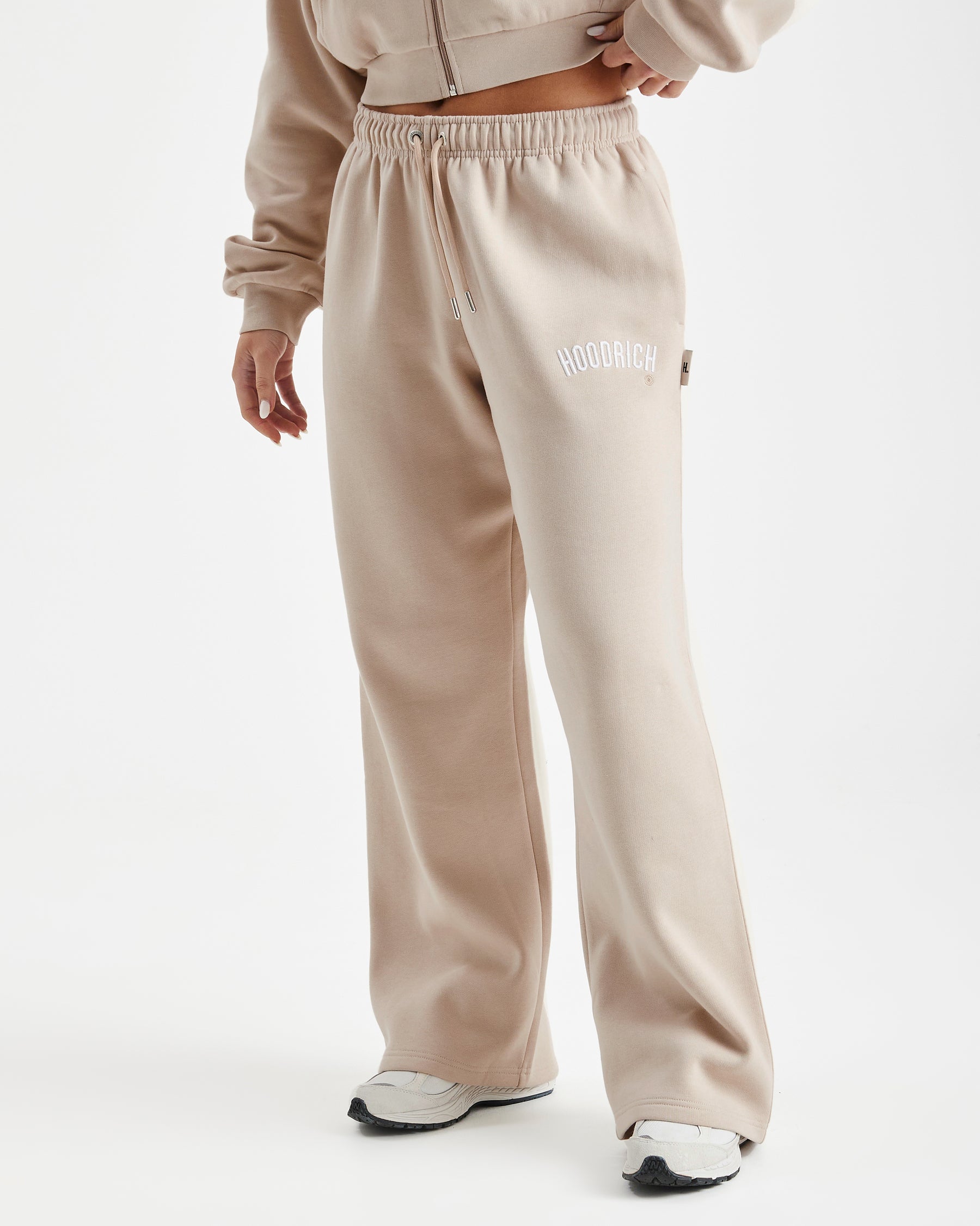 Calor Wide Leg Joggers - Beige