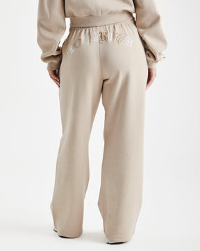 Calor Wide Leg Joggers - Beige