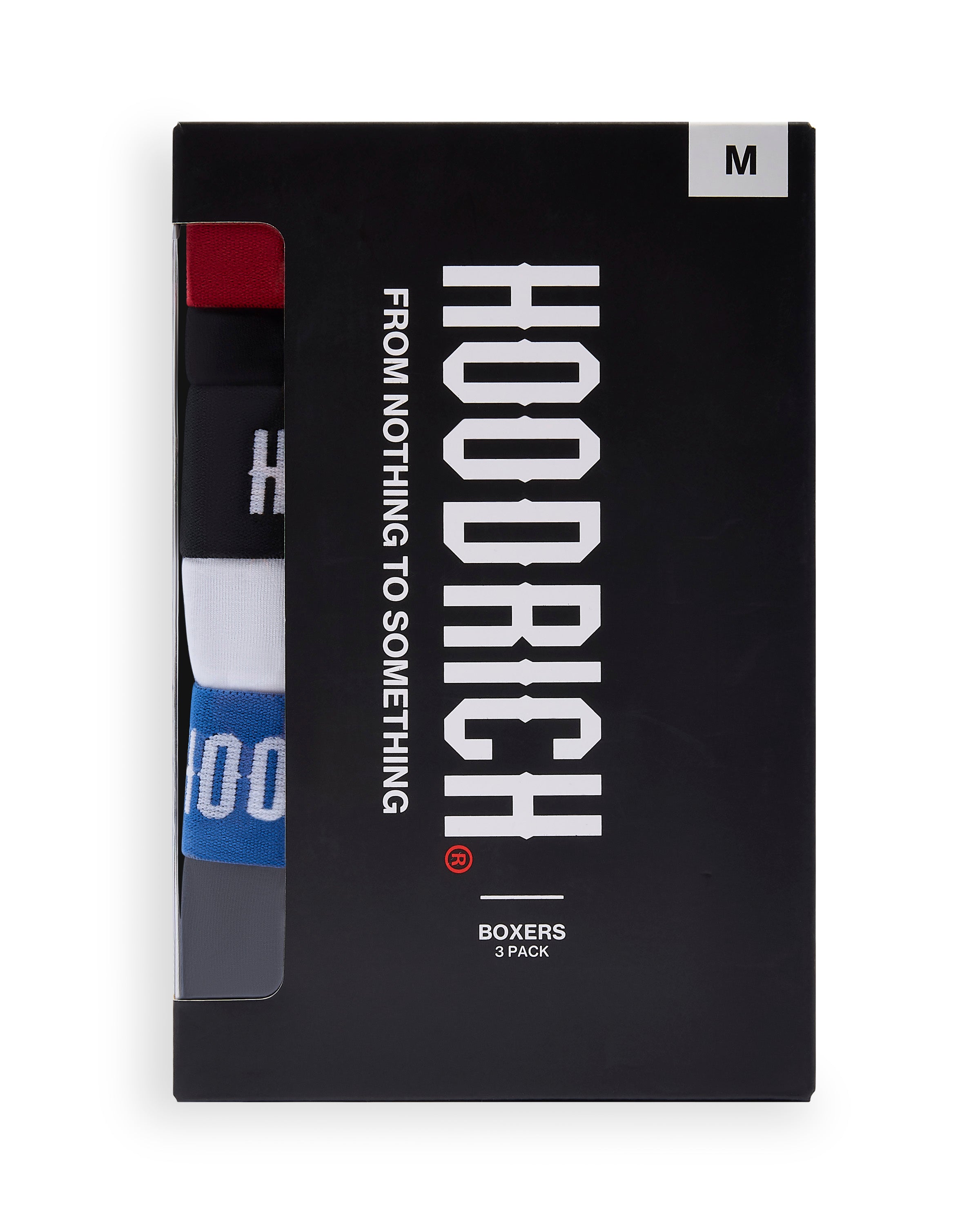 Core 3 Pack Boxers - Black/White/Blue/Red