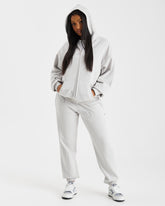 Crystal Joggers - Grey/Silver Rhinestone