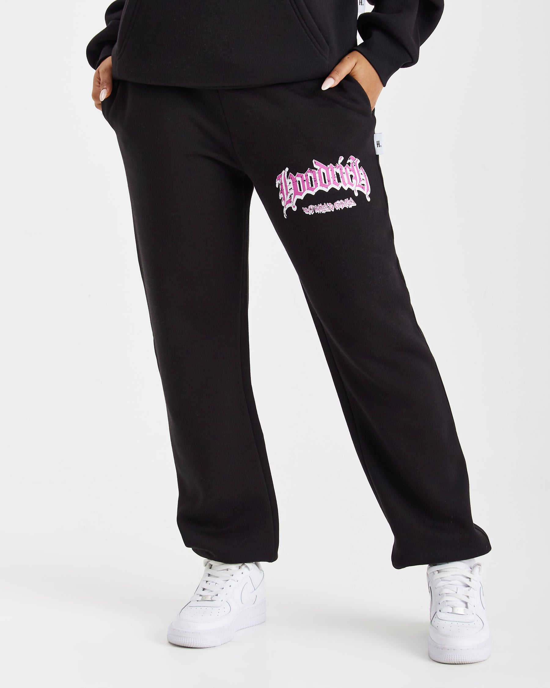 Sketch Money Joggers - Black/White/Pink