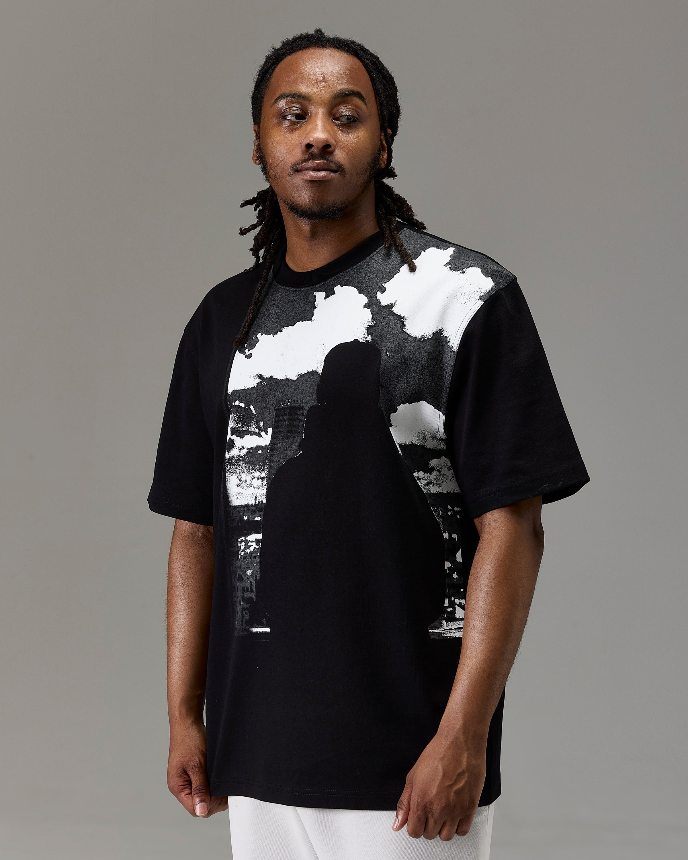 Maglietta oversize Winner's Circle - Nero/Bianco